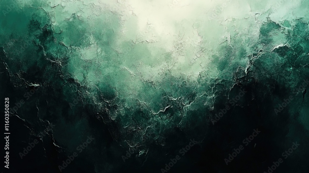 Poster abstract green gradient with subtle textures and light effects