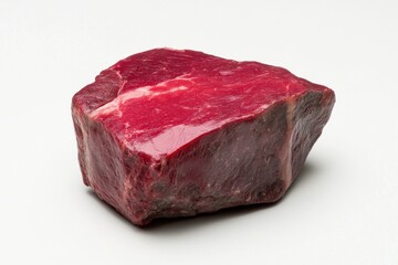 Obraz premium A Close-Up View of a Raw Beef Steak Ready for Cooking Prime Cut of Meat