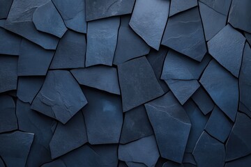 Dark blue slate stone wall texture background. (30)