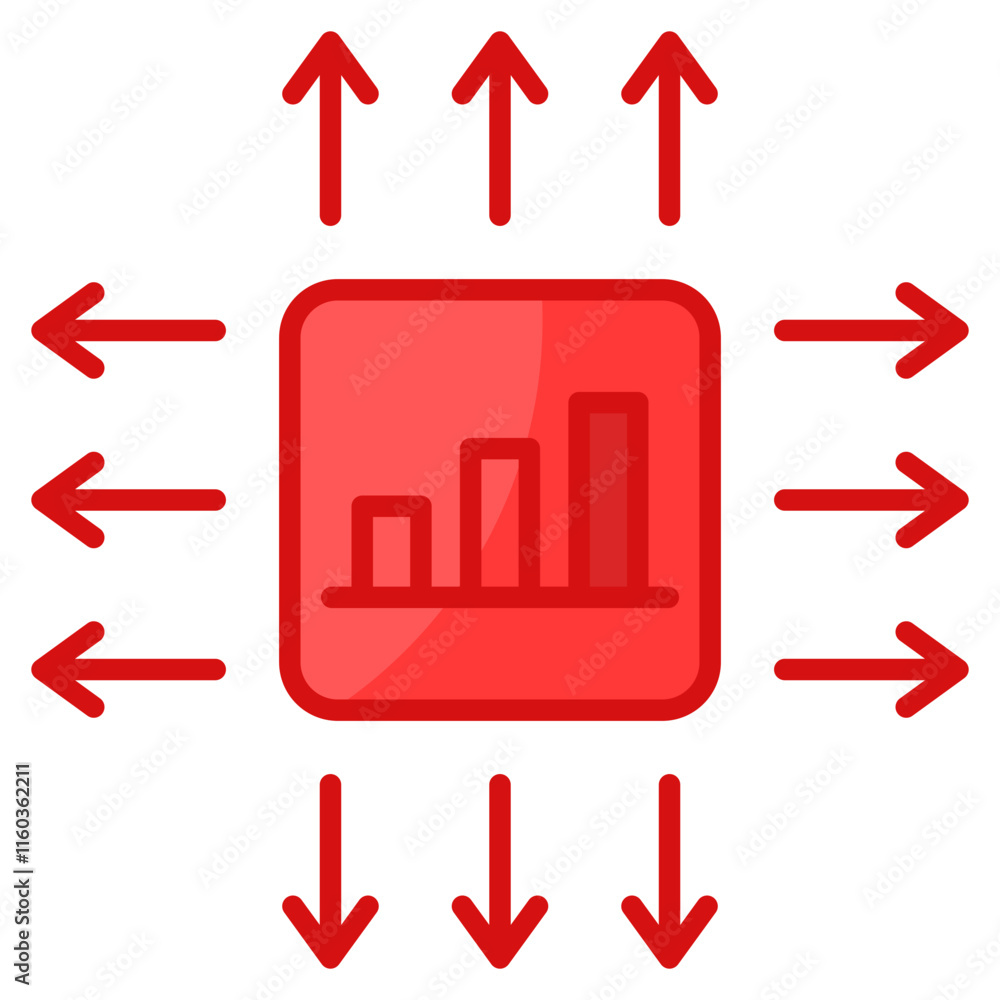 Poster scalability icon element for design