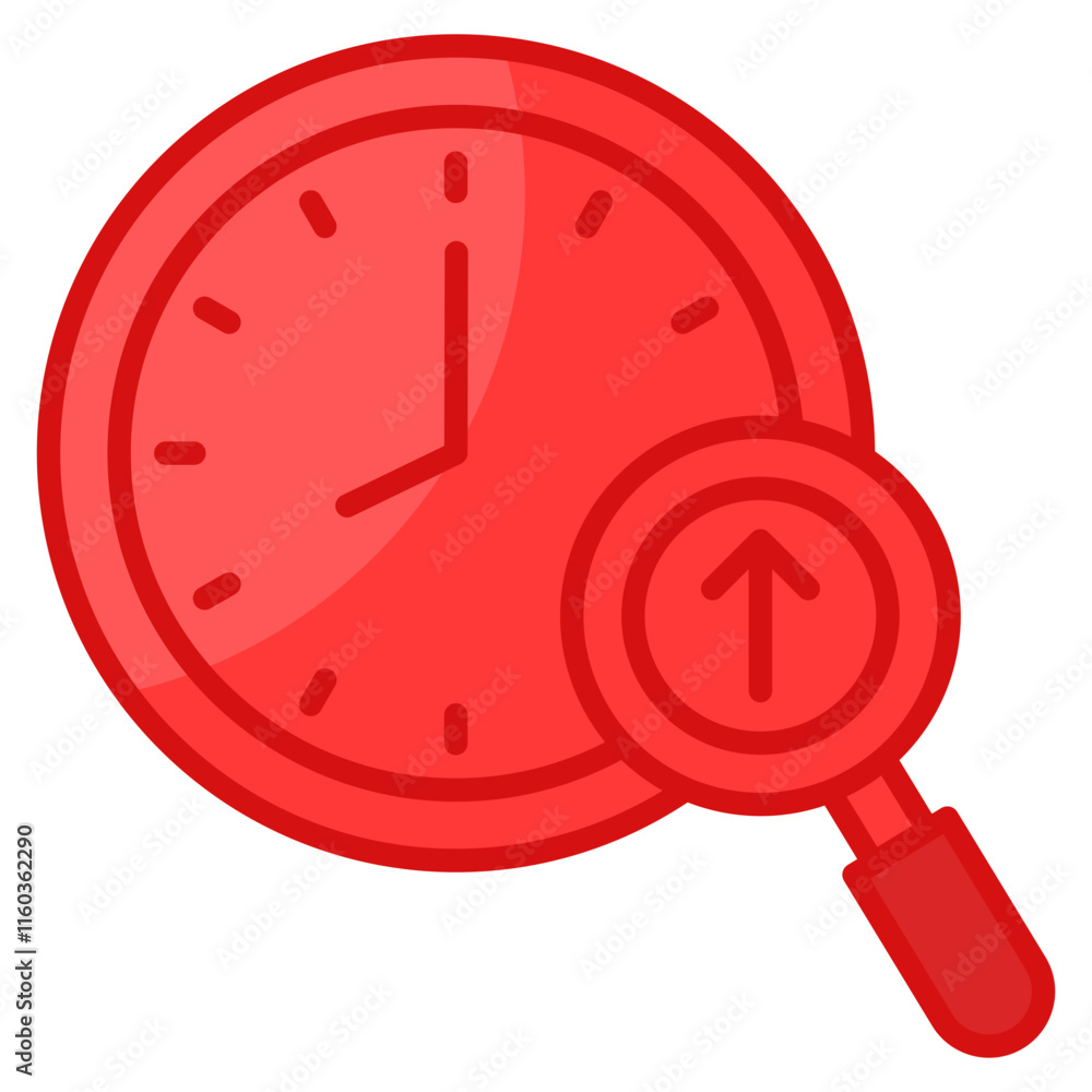 Poster uptime monitoring icon element for design