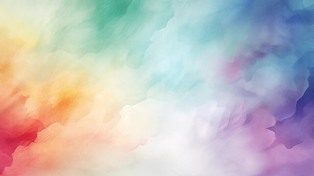 Watercolor texture background design of fractal paint, Colorful creativity and abstract art wallpaper.