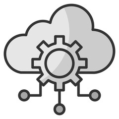 Saas Application  Icon Element For Design