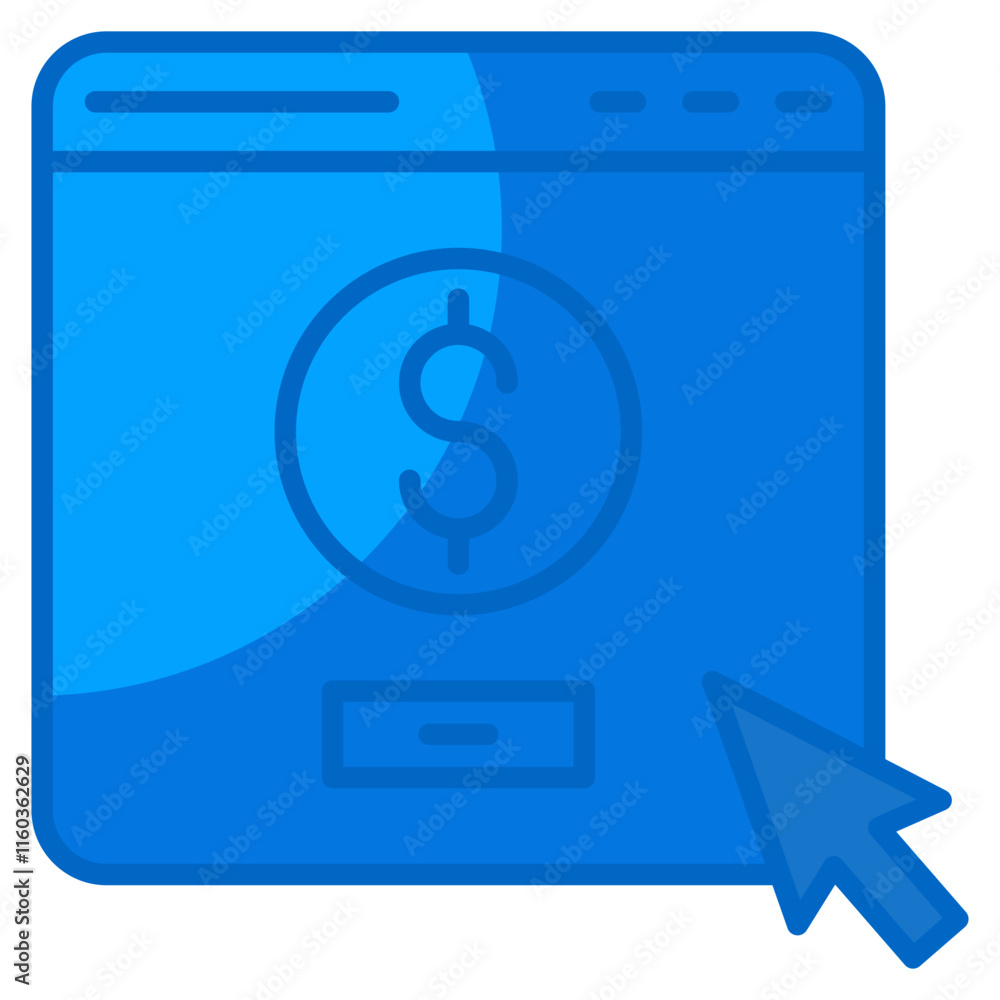 Poster subscription model icon element for design