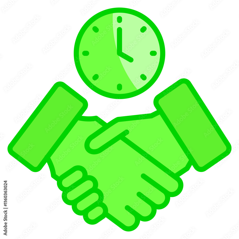 Poster real-time collaboration icon element for design