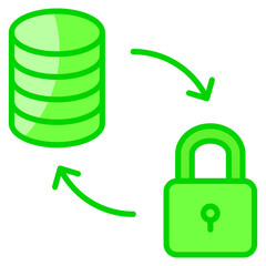 Data Security  Icon Element For Design