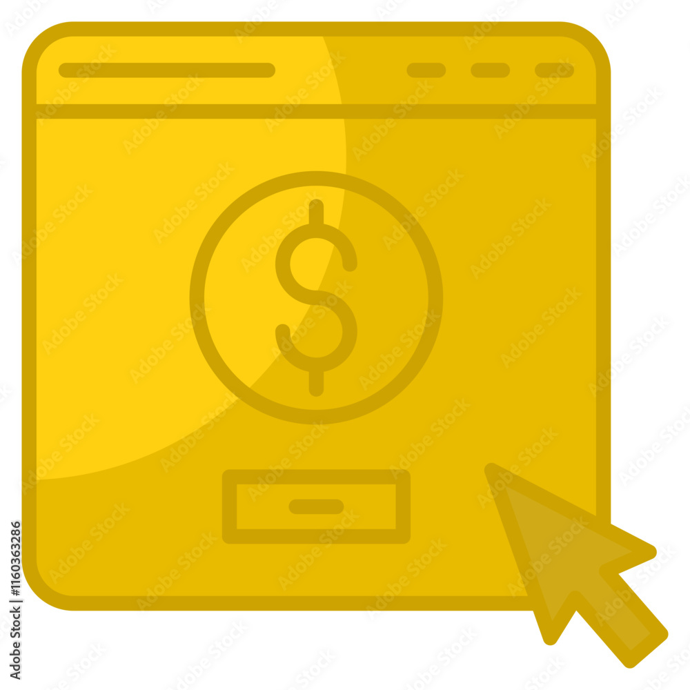 Poster subscription model icon element for design