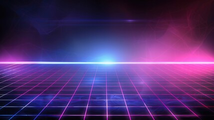 Neon Grid Background