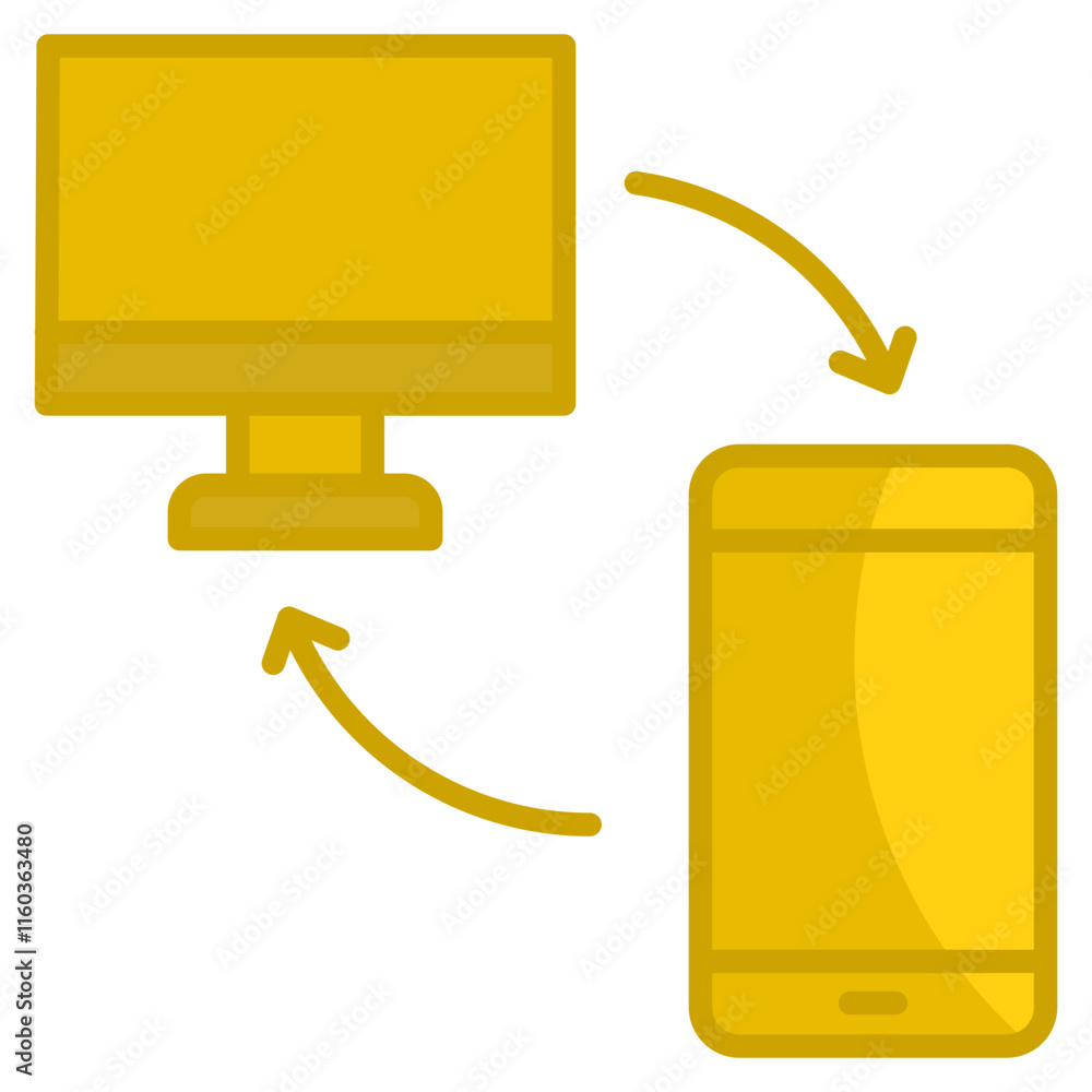 Poster cross platform compatibility icon element for design