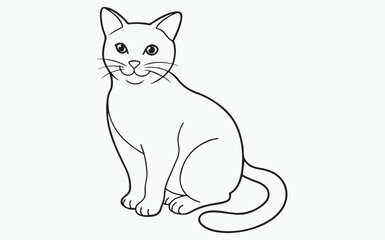 cat line art