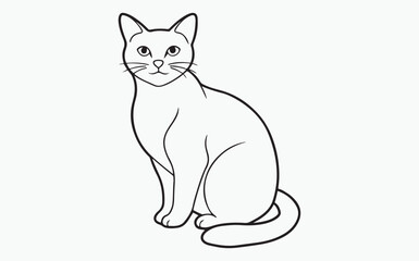 cat line art