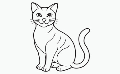 cat line art