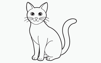 cat line art