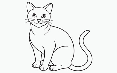 cat line art