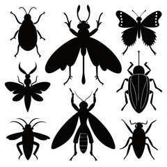 Unique Flat Insect Collection for Creative Branding and Art Projects