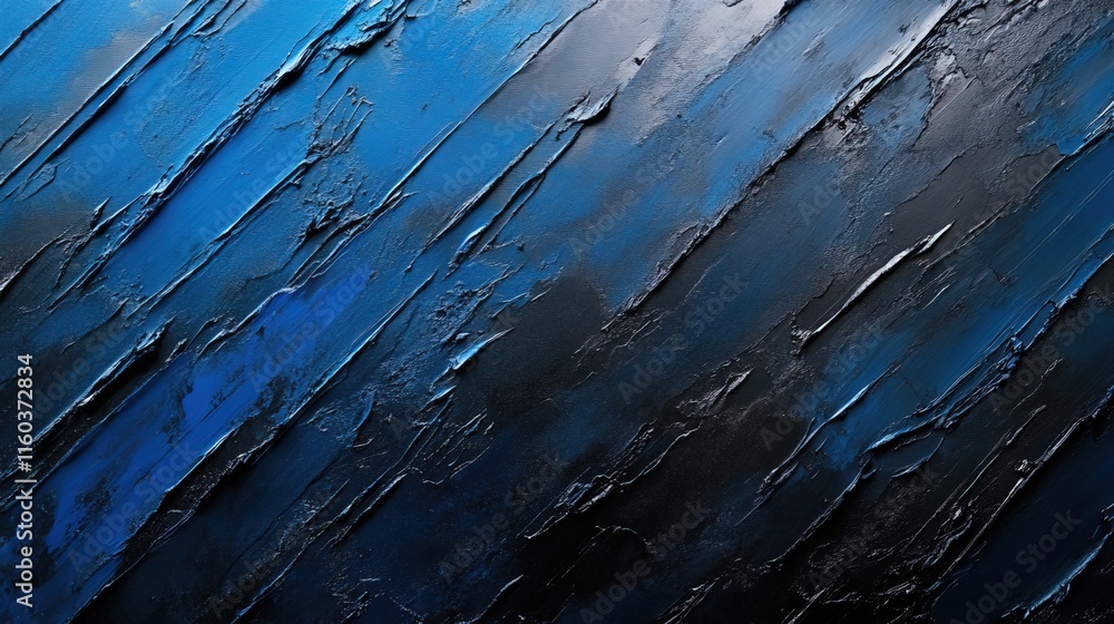 Aufkleber abstract blue and black gradient with textured diagonal lines