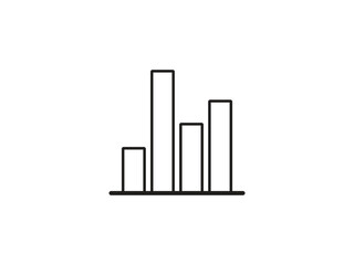 Data analysis, business graph chart graphic vector illustration