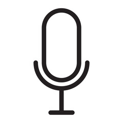 Microphone vector icon set. Microphones audio podcast vector icons. Microphone - Illustration Icons.