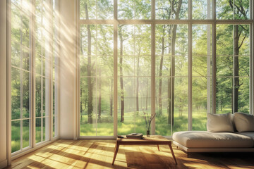 window, interior, room, home, architecture, house, view, furniture, design, table, floor, glass, sofa, office, chair, light, garden, indoor, building, apartment, living room, contemporary, luxury, win