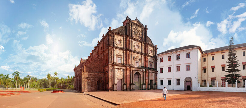 Fototapeta Goa, India. The Basilica of Bom Jesus, a UNESCO World Heritage listed Catholic church in Old Goa, the historic former capital of Portuguese Goa.
