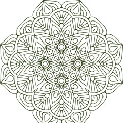 Beautiful flower art and mandala vector design