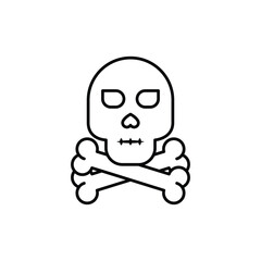 Skull of Death vector icon