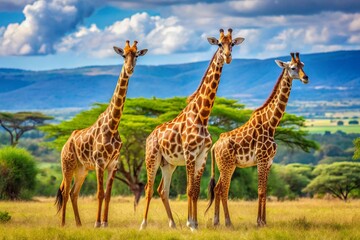 Obraz premium giraffe in the savannah