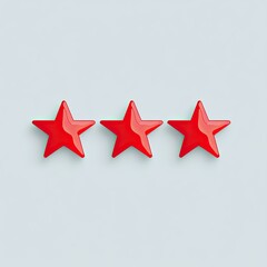 Three Red Stars Rating