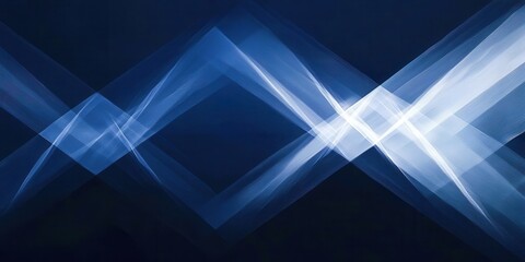 Blue and white image with a blue line and white lines