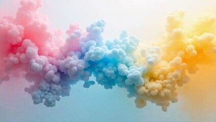 A gentle display of soft pastel cloud formations drifting through the sky, creating a peaceful ambiance that inspires feelings of serenity and calm in the viewer’s mind.