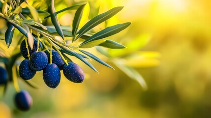 garden with olive trees. Harvest-ready Mediterranean olive field. Ripe fresh olives from an Italian olive grove. fresh olives. Olive farm. Oil from fresh olives
