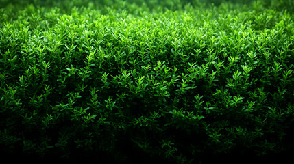 Close-up of Lush Green Foliage Creates a Vibrant Natural Texture Background Perfectly for Various Design Projects.
