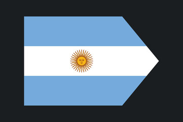 Argentina flag sign, Argentina flag vector graphic, Argentina country flag is a symbol of freedom, National Argentina flag, vector illustration
