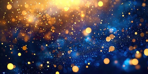 Obraz premium Blue and yellow background with many small dots