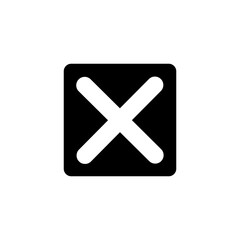 Obraz premium Cross Mark in Square 