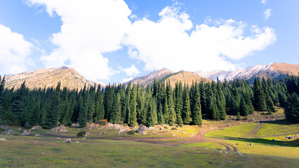 the beautifull valley in Altyn Arashan area