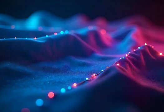 Quantum Technology Energy, AI-Generated Tech Blue Brilliance, Shining Rays of Quantum Computing, Abstract Connections in Motion, Abstract Tech Background
Flashlight Beams of Tech Energy