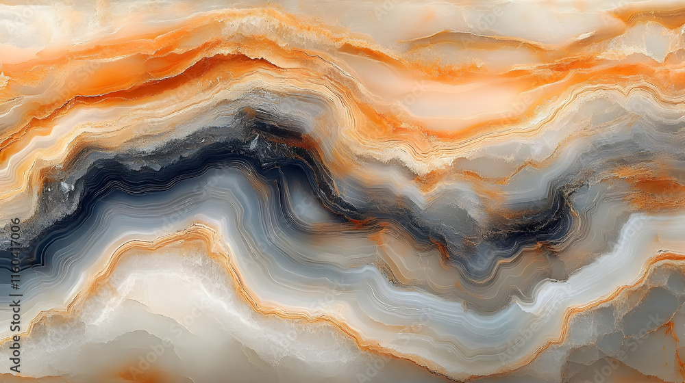 Poster abstract onyx stone texture background displays wavy lines and colors seamlessly.