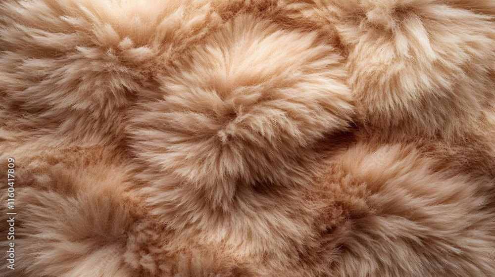Poster soft beige fur texture creates a warm and inviting background for various design projects