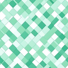 Mint Green and White Seamless Checkerboard Pattern for Design Projects