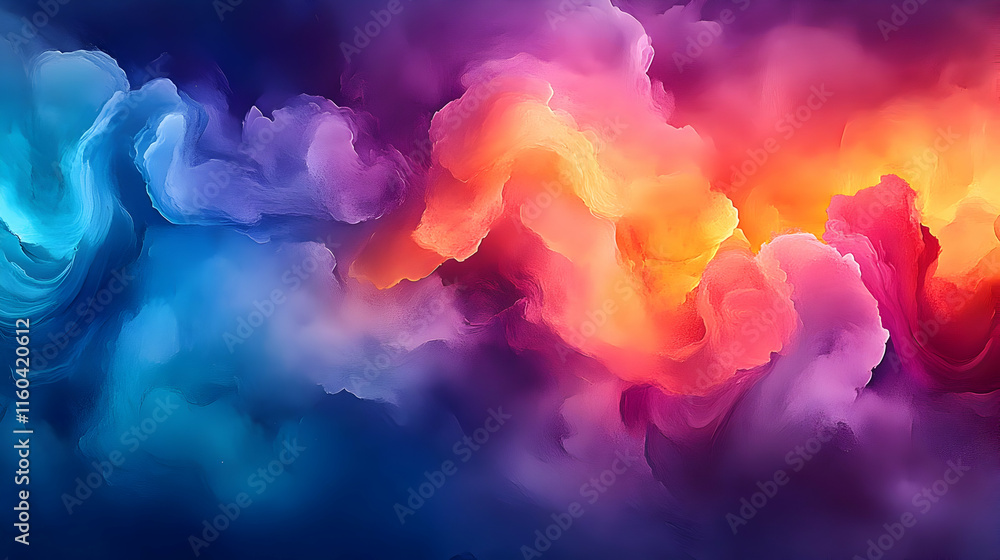 Poster abstract background flows dynamically with vibrant colors and swirling textures seamlessly.