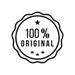 100% original Decorated Seal Stamp Icon Hand Drawn Label Design Vector Graphic Stock Illustration
