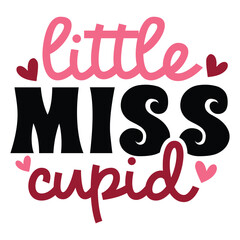 Little miss cupid SVG Art & Illustration