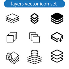 Layers vector art illustration icon design with white background. Suitable for Web Page, Mobile App, UI, UX  design.
