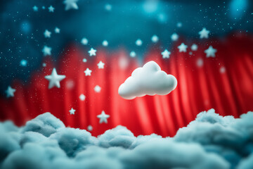 Fantasy Clouds with Stars