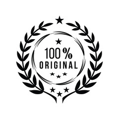 100% original Decorated Seal Stamp Icon Hand Drawn Label Design Vector Graphic Stock Illustration