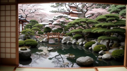 日本庭園　ファンタジー風
