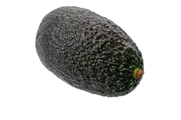 Freshly harvested avocado with textured skin showcasing its vibrant color and natural beauty in a bright setting
