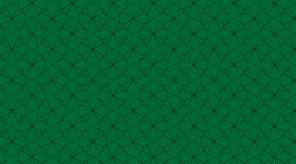 Pattern design with geometric vector shape | Hexagonal seamless pattern design with sky stroke color | Multiple shape geometric pattern design with green background