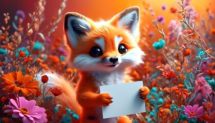 A heartwarming image of two fox cubs playing together, conveying a sense of joy and innocence.